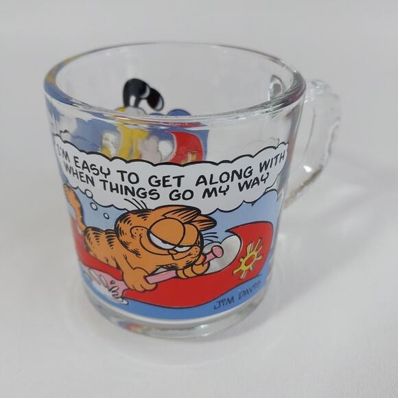 “Im Easy To Get Along With When Things Go My Way” Garfield McDonald’s Mug Cup - Picture 1 of 3